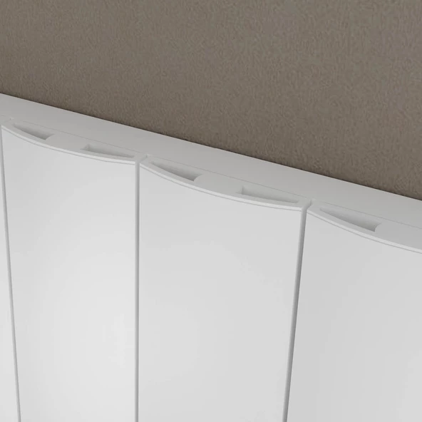 Sanica Lugo Dekoratif Radyatör Çift Panel Beyaz 512 x 600 cm - Resim 2