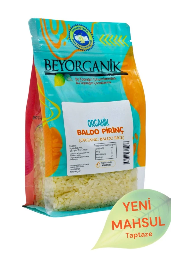 Organik Pirinç Baldo 500gr