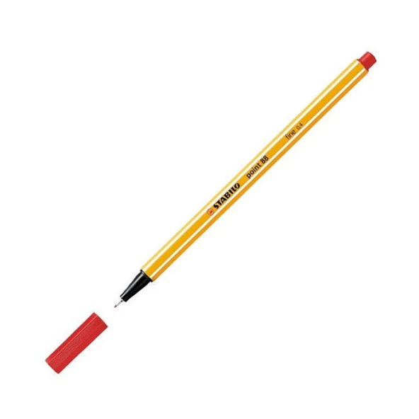 İnce Keçe Uçlu Kalem 0.4 Mm - Kırmızı