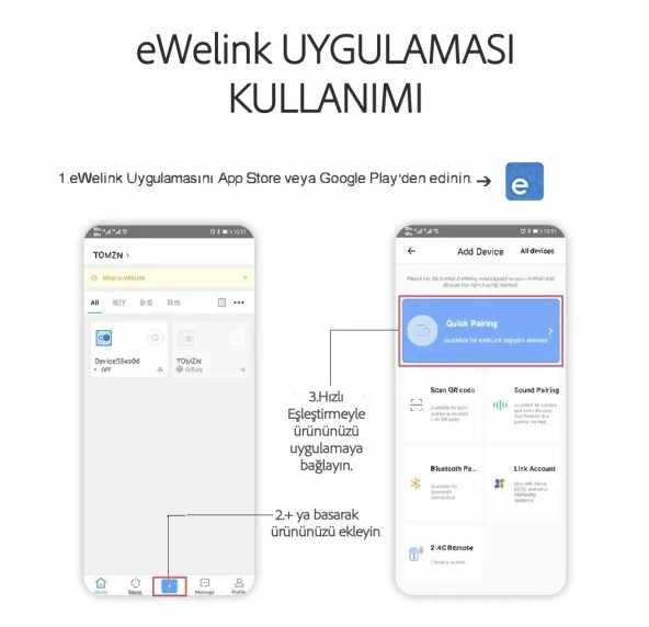 Tomzn Akıllı Voltaj ve Akım Koruma Rölesi, WiFi Özellikli Dahili Enerji Ölçer 63A eWelink Uyumlu - 5