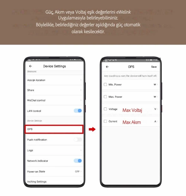 Tomzn Akıllı Voltaj ve Akım Koruma Rölesi, WiFi Özellikli Dahili Enerji Ölçer 63A eWelink Uyumlu - 10