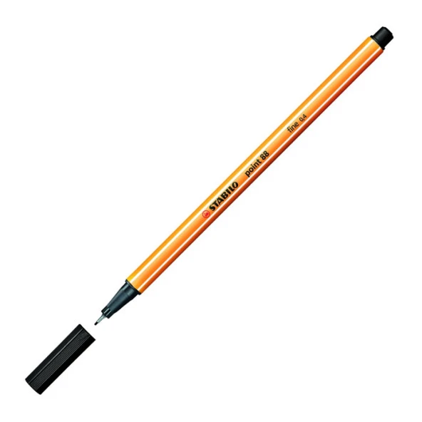 İnce Keçe Uçlu Kalem 0.4 Mm - Siyah