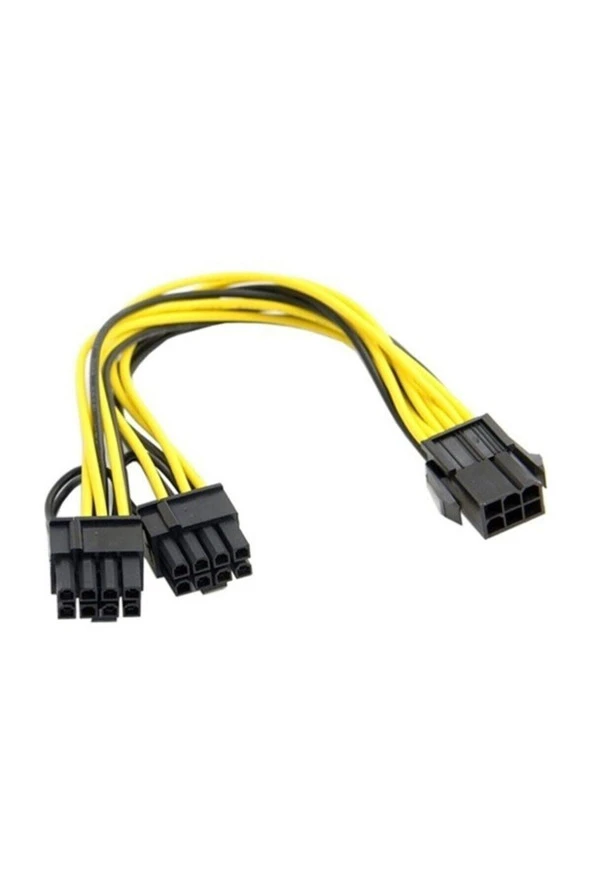 Ancheyn Pci e 8 Pin (6+2) 2X Pci-e Ekran Kartı Power Çoklayıcı Kablosu 4302 - 1