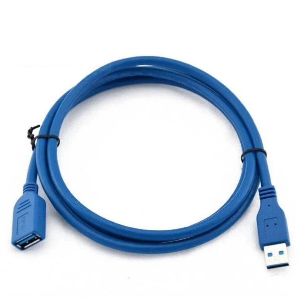 USB 3.0 HDD Harddisk Bilgisayar Uzatma Kablosu 1.5 Metre Mavi 4288 - 3