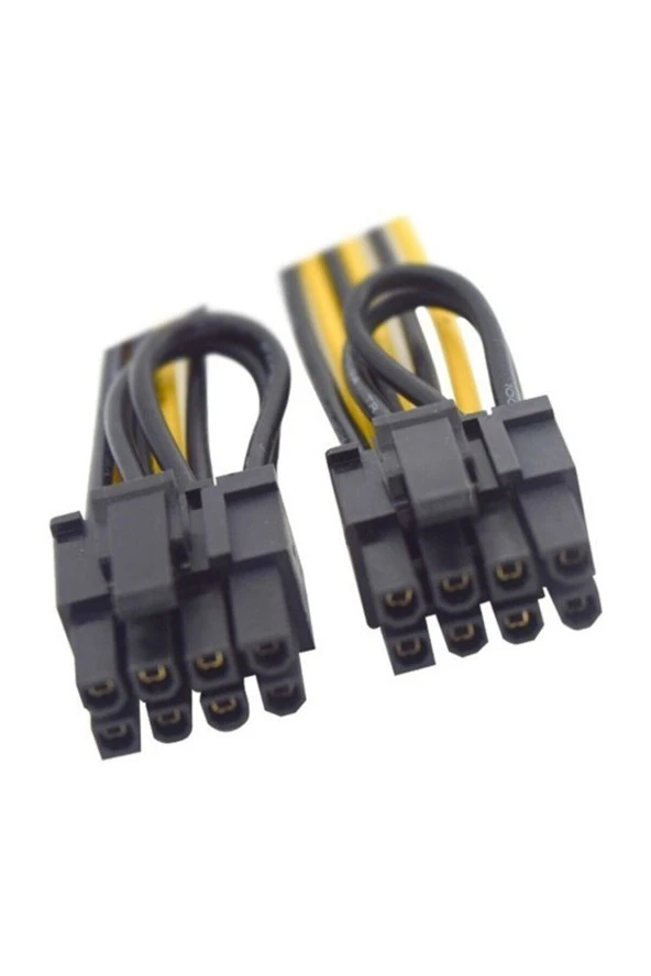 Pci e 8 Pin (6+2) 2X Pci-e Ekran Kartı Power Çoklayıcı Kablosu 4302 - Resim 2