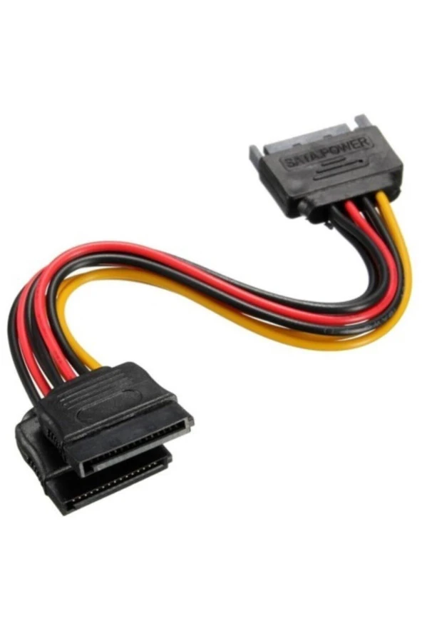 Ancheyn Sata Çoklayıcı 15 Pin 1 Erkek 2 Dişi 2 Port Çoklayıcı Y Splitter Hdd Bağlantı Kablosu 4426 - 2