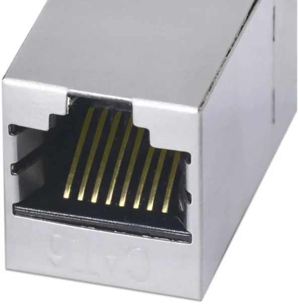 Cat6 Jack İnternet Modem Kablo Birleştirici Rj45 Metal Dişi Dişi Ekleme Aparatı 4380 - Resim 2