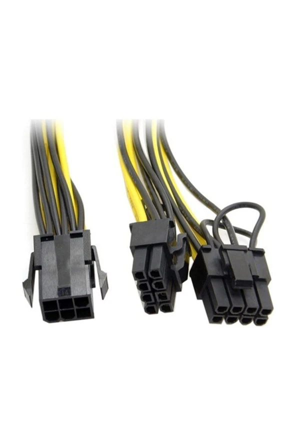 Ancheyn Pci e 8 Pin (6+2) 2X Pci-e Ekran Kartı Power Çoklayıcı Kablosu 4302 - 3