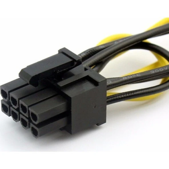 2x Sata to 8 Pin (6+2) Pci-e Express Güç Molex Power Kablosu Çevirici Dönüştürücü 4327 - Resim 4