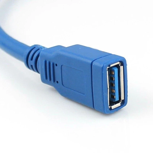 USB 3.0 HDD Harddisk Bilgisayar Uzatma Kablosu 1.5 Metre Mavi 4288 - 7