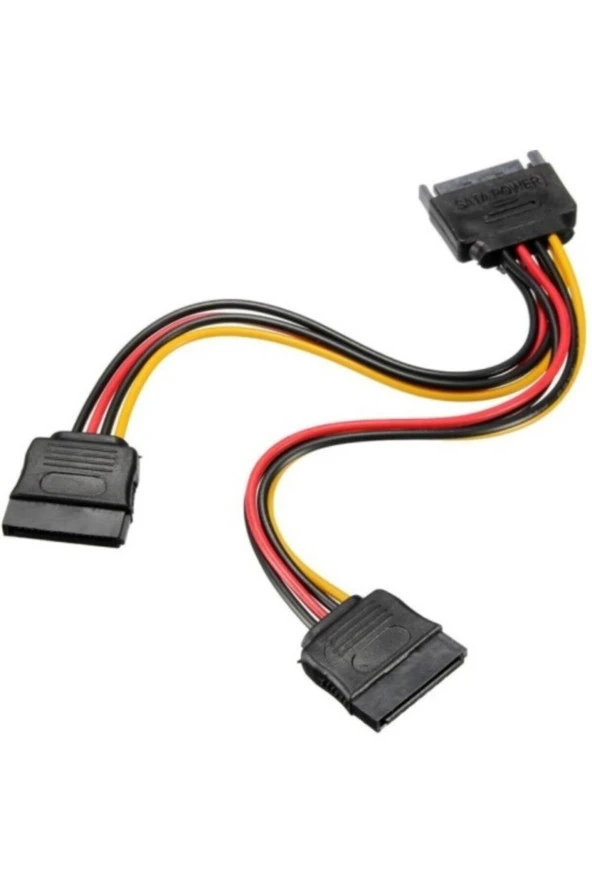 Ancheyn Sata Çoklayıcı 15 Pin 1 Erkek 2 Dişi 2 Port Çoklayıcı Y Splitter Hdd Bağlantı Kablosu 4426 - 5