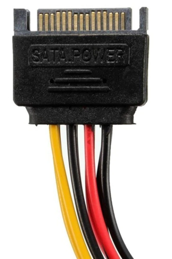 Ancheyn Sata Çoklayıcı 15 Pin 1 Erkek 2 Dişi 2 Port Çoklayıcı Y Splitter Hdd Bağlantı Kablosu 4426 - 6