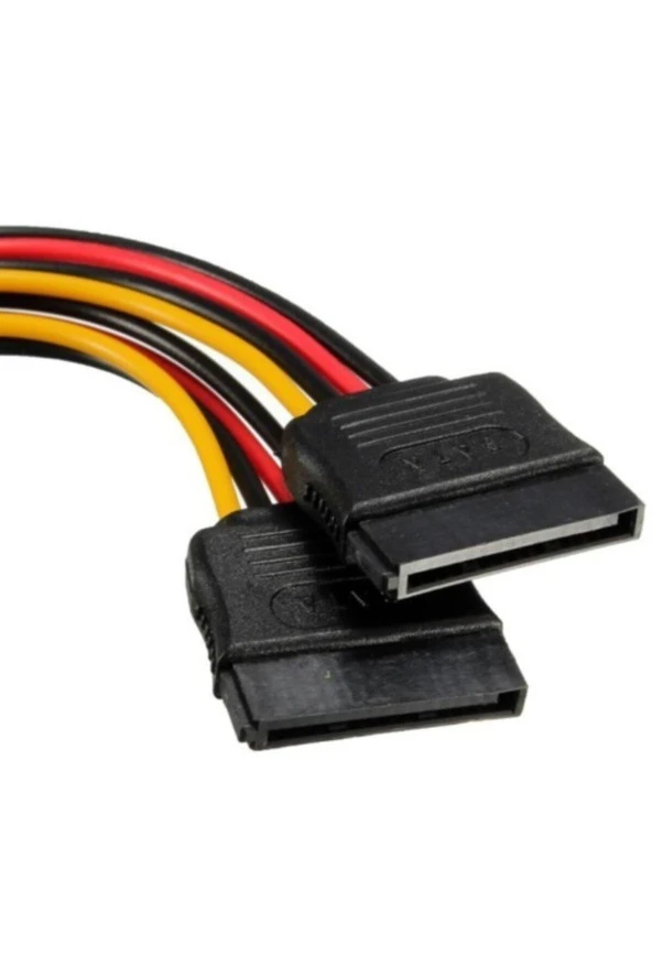 Ancheyn Sata Çoklayıcı 15 Pin 1 Erkek 2 Dişi 2 Port Çoklayıcı Y Splitter Hdd Bağlantı Kablosu 4426 - 7
