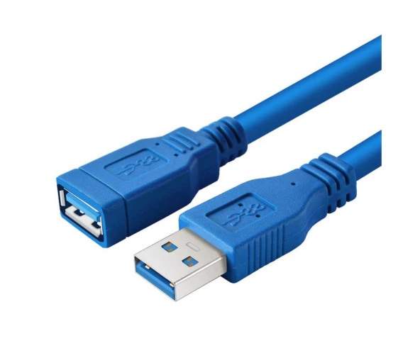USB 3.0 HDD Harddisk Bilgisayar Uzatma Kablosu 1.5 Metre Mavi 4288