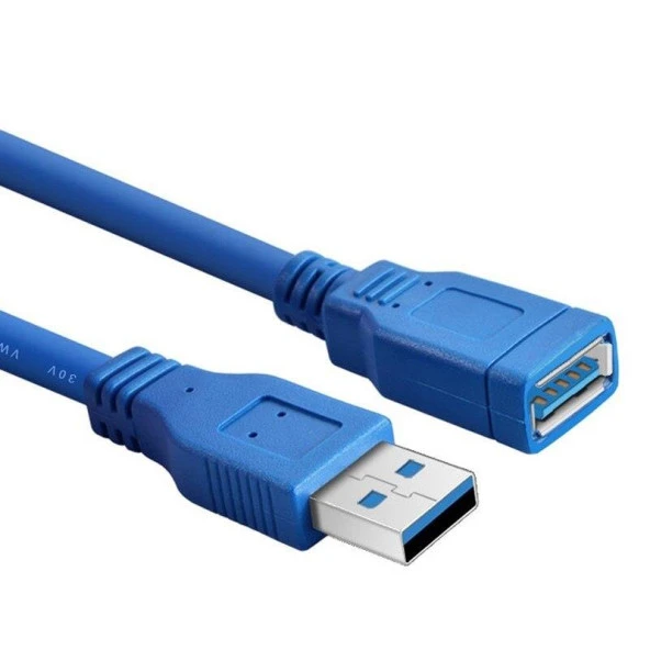 USB 3.0 HDD Harddisk Bilgisayar Uzatma Kablosu 1.5 Metre Mavi 4288 - 2