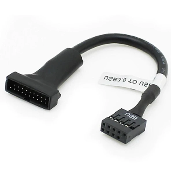 Ancheyn 9 Pin USB 2.0 Dişi 19 Pin USB 3.0 Erkek Çevirici Dönüştürücü Adaptör Kablosu 4584 - Resim 5