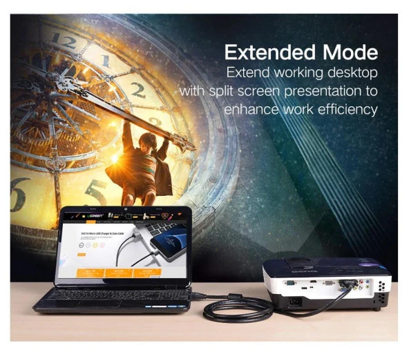 Ancheyn Dvi To Dvi Monitör Ekran Kablosu 1.5 Metre Ara Bağlantı Dvi-D 24+1 4577 - 6