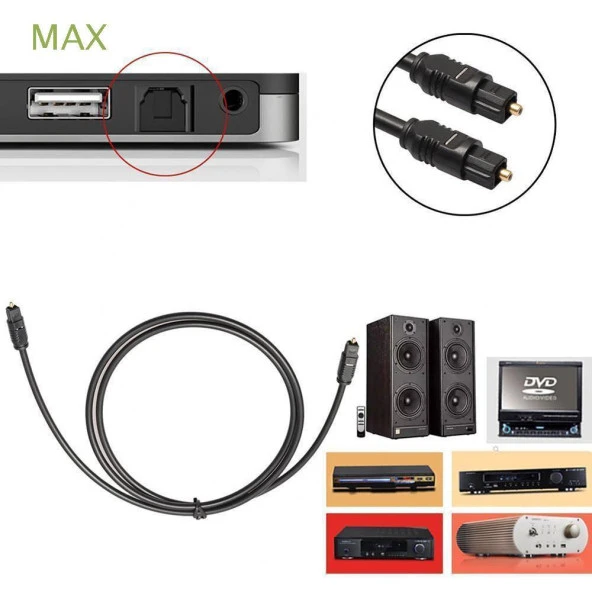 Fiber Optik Ses Toslink Sinema Sistemi Kablosu 3 Metre 4953 - Resim 5