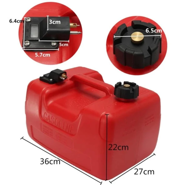 Tomking TK098-TKF15 Deniz Motoru Benzin Deposu 12 Lt - 4