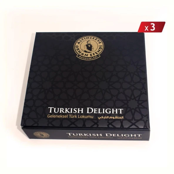 Altıncezve Orhan Efendi Gül Yapraklı Antep Fıstıklı Lokum 200 Gr - 3LÜ PAKET