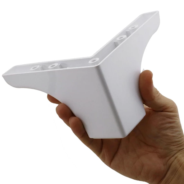 20'li Set Rose Lüks Mobilya Koltuk Kanepe Tv Ünitesi Destek Ayağı 10 cm Beyaz Ayakları - Resim 5