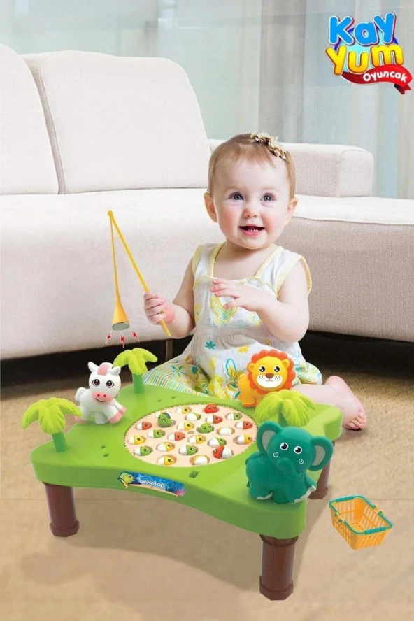 Oyuncak Müzikli Mıknatıslı Masalı Balık Yakalama Oyun Seti - 2