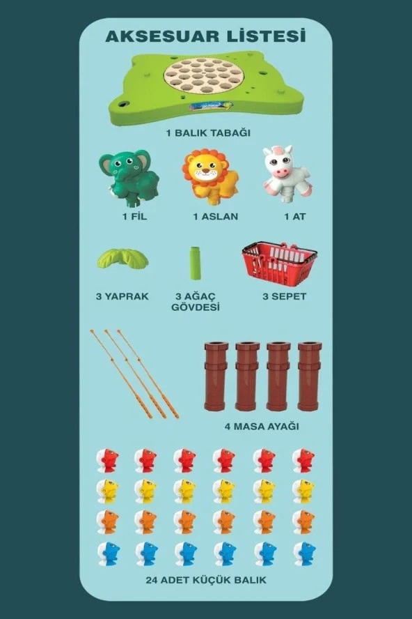 Oyuncak Müzikli Mıknatıslı Masalı Balık Yakalama Oyun Seti - 5