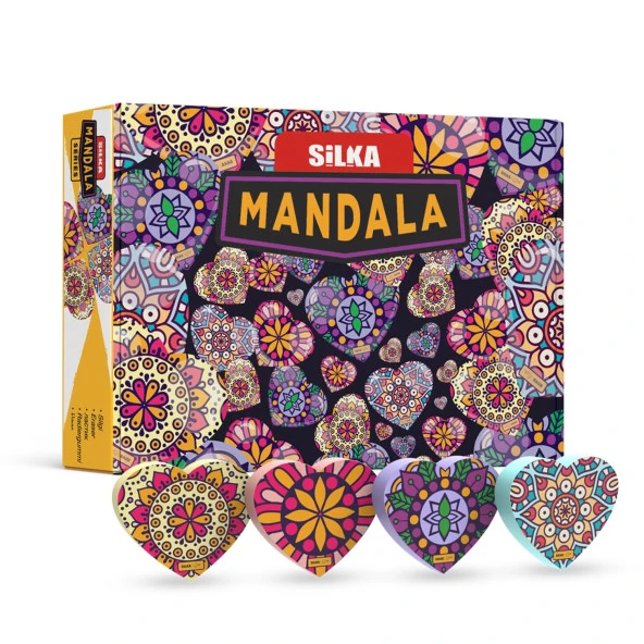 Silka Mandala Desenli Silgi ART-50 (36 Adet)