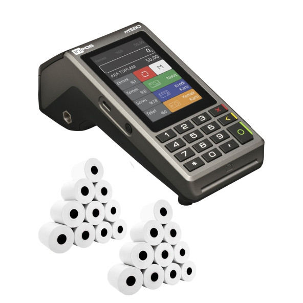 inpos M530 Yeni Nesil Qr Kodla Ödeme Özellikli Yazar Kasa Pos (20 ADET RULO HEDİYE)