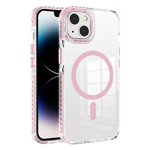 iPhone 12 Kılıf Magsafe Şarj Özellikli Airbagli Takılabilir Askı Aparatlı Nana Kılıf - Resim 3