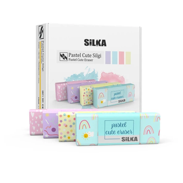 Silka Pastel Cute Silgi Büyük Boy 20 Adet (ART-1021)