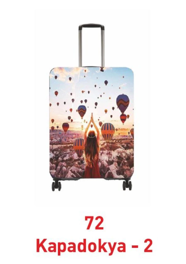My Saraciye Valiz Kılıfı, Bavul Kılıfı Büyük, Orta, Kabin Boy Kılıf Seti, My Kapadokya 72 - 4