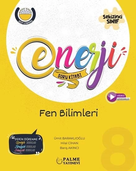 Palme Yayıncılık 8. Sınıf Enerji Fen Bilimleri Soru Bankası Yeni