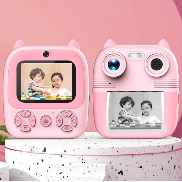 Şipşak Termal Baskı Çocuk Dijital Kamera Anında Baskı 2.8 inç Video Kamera Çocuklar İçin Oyuncak