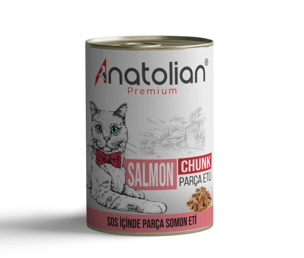 Anatolian Premium Adult Salmon Somonlu Yetişkin Kedi Konservesi 400 gr