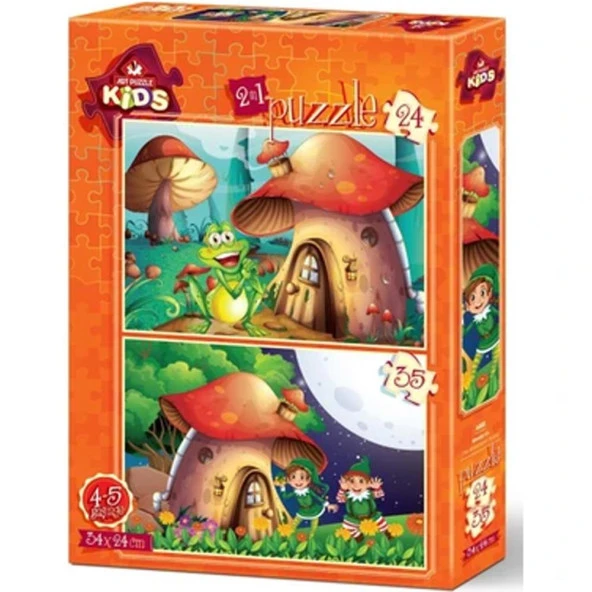 Art Puzzle 24+35 Parça Mantar Ev 4493