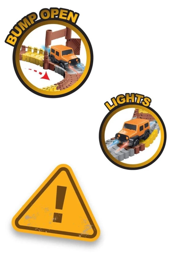 288 Parça İnşaat Temalı Hareketli Raylar Araçlı İnşaat Tracks - 5