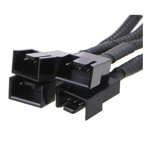 4 Pin Fan Çoklayıcı Y PWM Çoklayıcı Splitter Kablosu 4 Port - Resim 3
