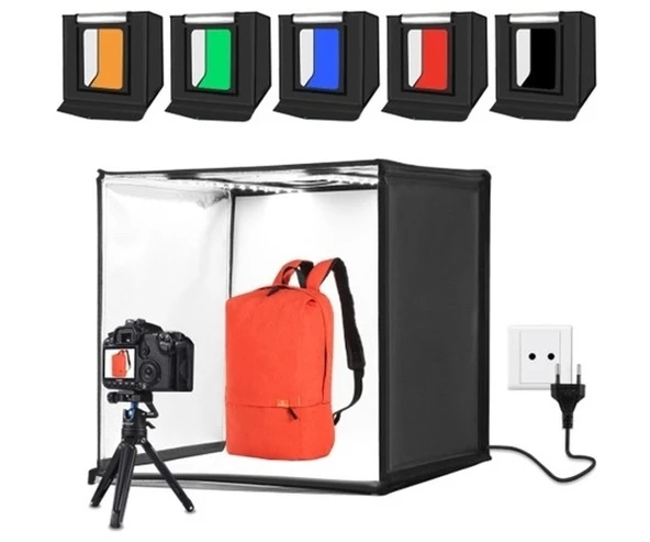 Puluz 40x40cm LED Işıklı Profesyonel Ürün Çekim Çadırı - 3