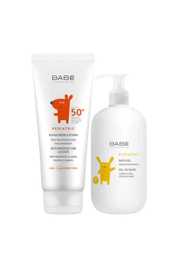 Pediatric Sunscreen Lotion Spf 50 100ml Banyo Jeli 100ml Hediye