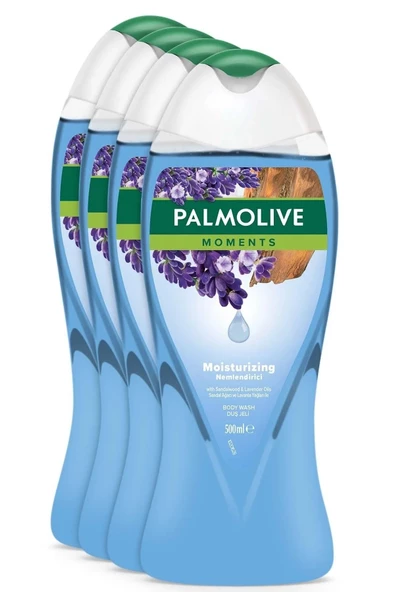 Palmolive Moments Sandal Ağacı Ve Lavanta Yağları Ile Nemlendirici Banyo Ve Duş Jeli 500 ml X 4 Adet