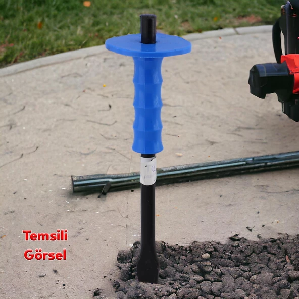 Murç Düz Uç Kırıcı Keski Beton Kaya Taş Maden Delici Hilti Ucu 28 cm - 4