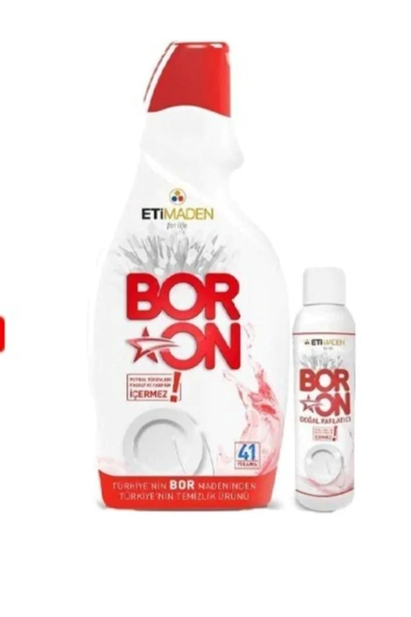 BORON Etimaden Boron Jel Bulaşık Makinesi Deterjanı 820 Ml+Doğal Parlatıcı(41 Yıkama)