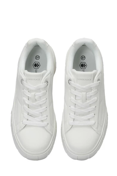 Lumberjack CAPITA 4FX 101532044 Kadın Sneaker Ayakkabı Beyaz 36-40 - 4