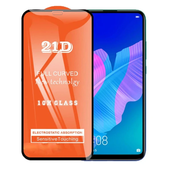 Huawei P40 Lite E Ekran Koruyucu 21D Tam Kaplayan Kavisli 9018000000241