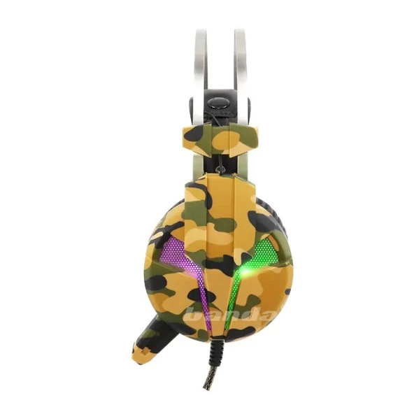 Sprange SR-X9 Mikrofonlu Kamuflaj Desenli LED Aydınlatmalı Oyuncu Kulaklığı - 3