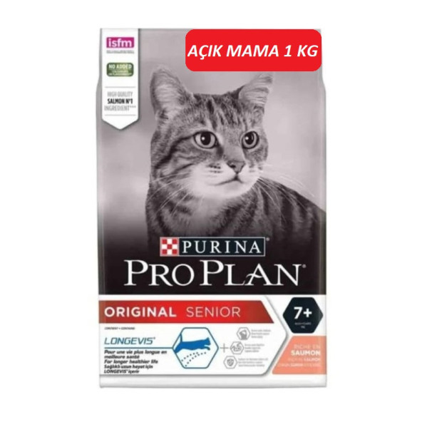 Pro Plan Senior +7 Somonlu Yaşlı Kedi Maması 1 KG