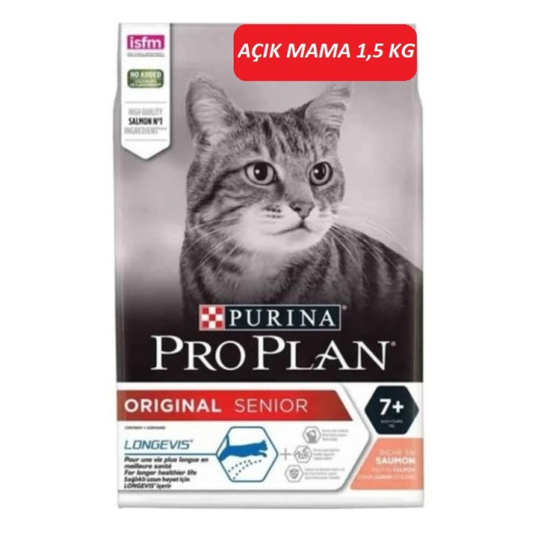 Pro Plan Senior +7 Somonlu Yaşlı Kedi Maması 1,5 KG