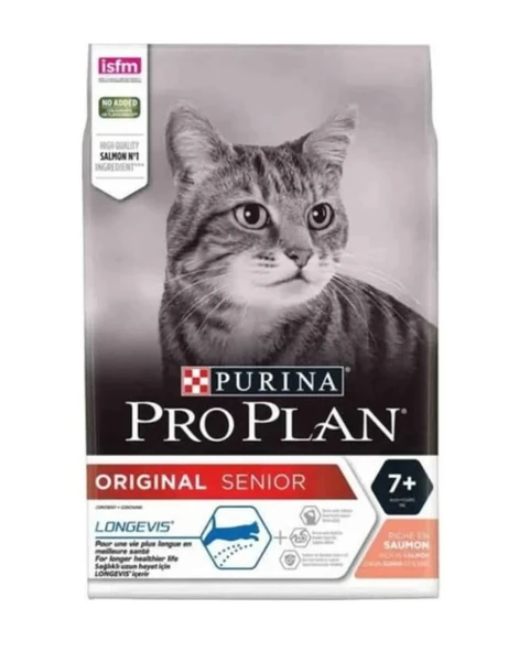 Pro Plan Senior +7 Somonlu Yaşlı Kedi Maması 2 KG Açık Mama - 1