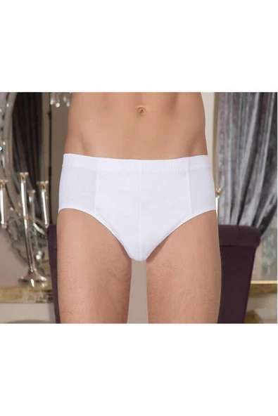 Berrak Erkek Beyaz Penye Komslip 1050 - Resim 2